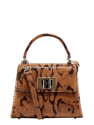 Furla Embossed Mini Tote Bag