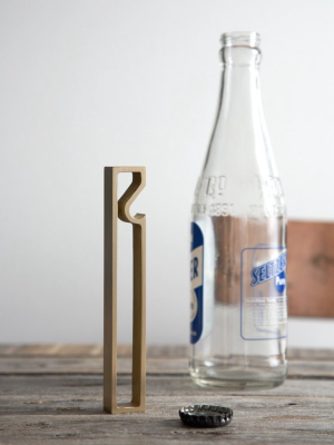 Brass Bottle Opener - Frame