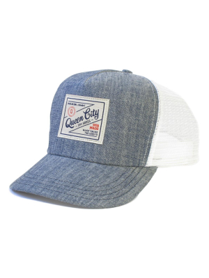 Queen City Dry Goods Trucker Hat - White Patch