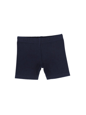 Lil Legs Biker Shorts - Dark Denim