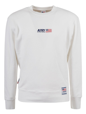 Autry Logo Print Crewneck Sweatshirt