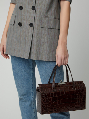 Margot Croc-effect Leather Shoulder Bag