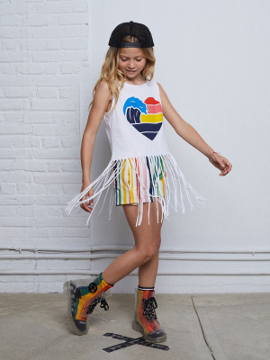 Surf Vibes Fringed Tee