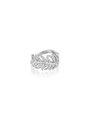 Phoenix Feather Diamond Ring