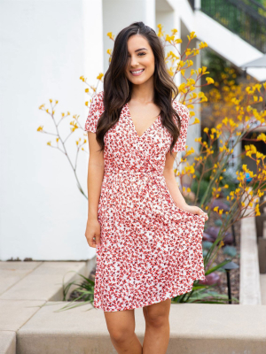Berkeley Dress - Small Red Floral
