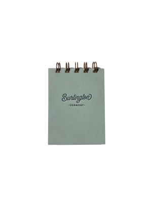 Mini Spiral Bound Jotter Burlington Notebook - Ocean Mist