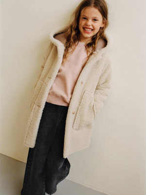 Double Faced Faux Shearling Coat