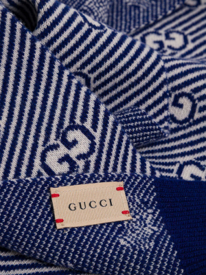 Gucci Kids Gg Intarsia Scarf