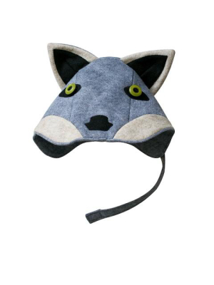 Wild Grey Wolf Hat