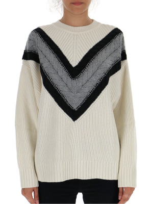 See By Chloé Cable Knit Motif Sweater