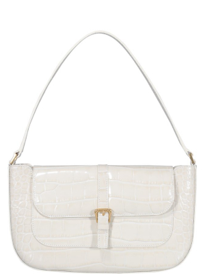 By Far Miranda Embossed Shoulder Bag