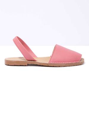 Sorbete Original - Pink Leather Menorcan Sandals