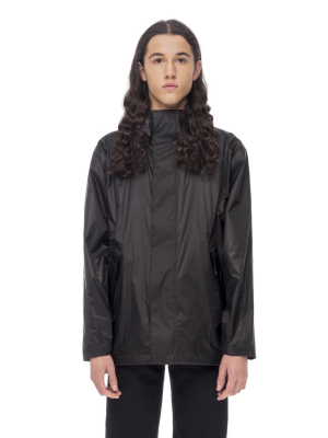 Hooded Windbreaker - Black