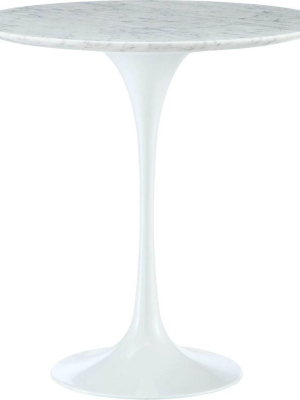 Lore Marble Side Table White