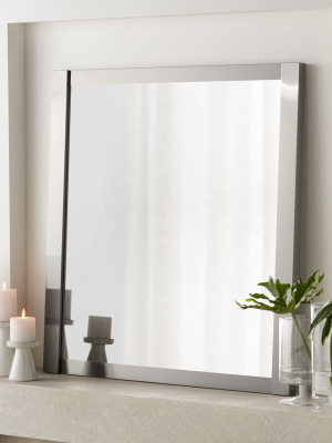 Colby Nickel Square 36" Metal Mirror