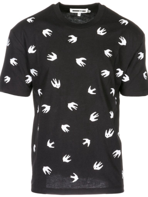 Mcq Alexander Mcqueen All Over Swallow Print T-shirt