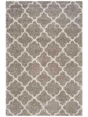 Hudson Shag Gray/ivory Area Rug