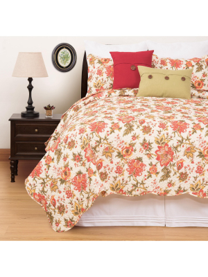 C&f Home Alyssa Floral Quilt Set