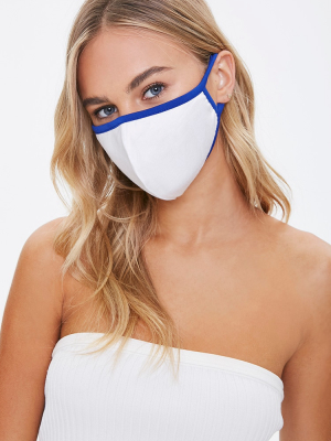 Contrast-trim Face Mask