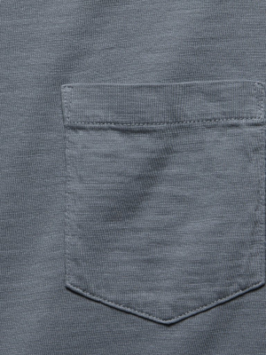 Garment Dyed Pocket Tee - Storm Blue