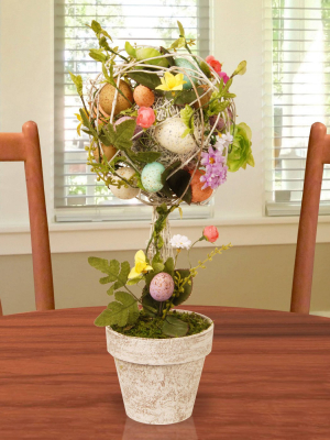 17" Garden Accents Easter Egg Topiary - National Tree Company