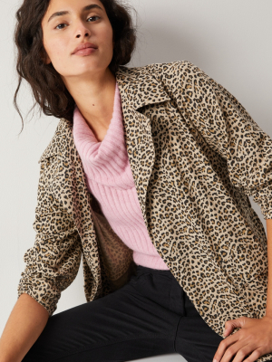 Leopard Trench Coat