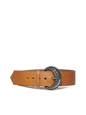 Etro Crescent Buckle Belt