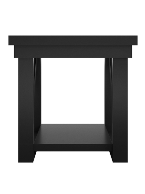 Liberty End Table Black - Room & Joy