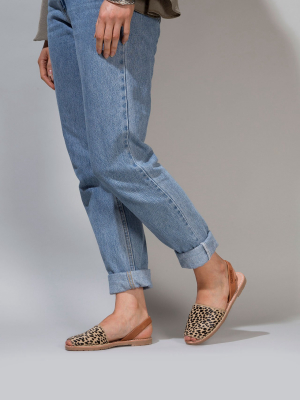 Leopardo - Fur Leather Menorcan Sandals