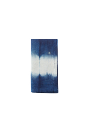 Dark Indigo Cotton Tie Dyed Napkin