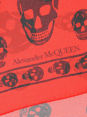 Alexander Mcqueen Skull Motif Scarf