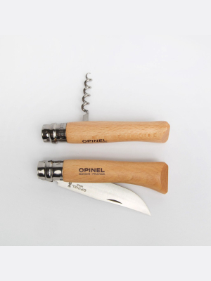 Opinel Picnic Knife With Corkscrew