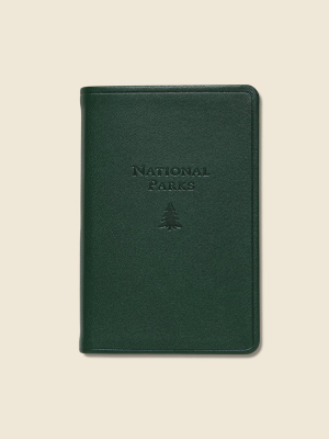 National Parks Atlas - Green Leather
