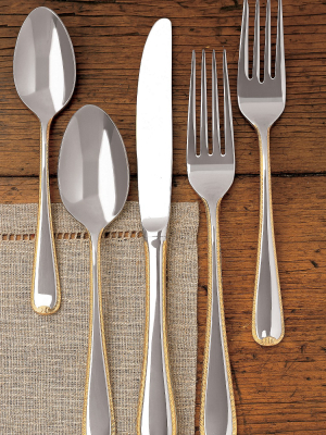 Gorham Golden Ribbon Edge 5-pc. Silverware Set