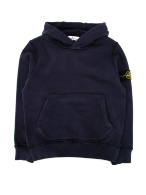 Stone Island Junior Logo Patch Hoodie