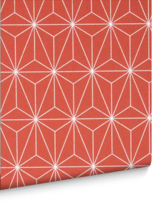 Prism Wallpaper In Coral From The Exclusives Collection By Graham & Brown