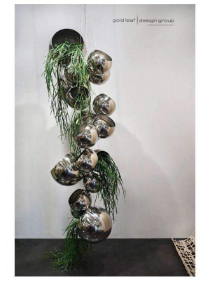Hanging Orb Planters - Set Of 2