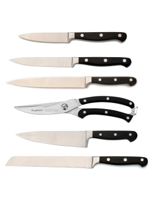 Berghoff Essentials 6pc Stainless Steel Triple Riveted Knife Set