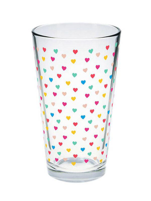Tiny Hearts Pint Glass