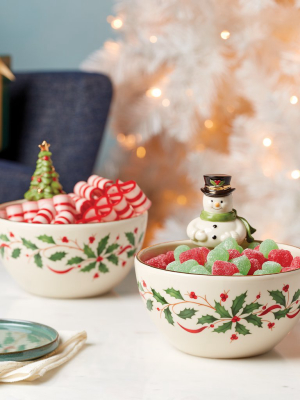 Holiday Snowman Bowl