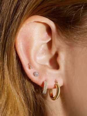 Tiny Hollow Hoop Earrings