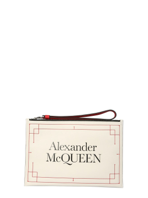 Alexander Mcqueen Logo Clutch Bag