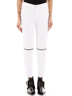 Amiri Zipped Skinny Jeans