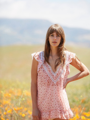 Rosebuds Print Top