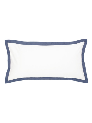 Slate Blue Linden Throw Pillow