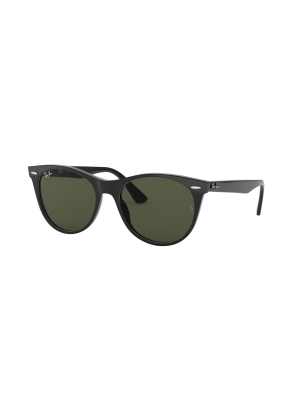 Ray-ban Rb2185 901/31 Unisex Round Lifestyle Sunglasses Black