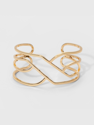 Open Wavy Cuff Bracelet - A New Day™ Gold