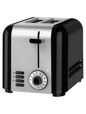 Cuisinart 2 Slice Toaster - Black & Stainless Steel - Cpt-320tg