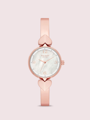 Hollis Rose Gold-tone Stainless Steel Bangle Watch