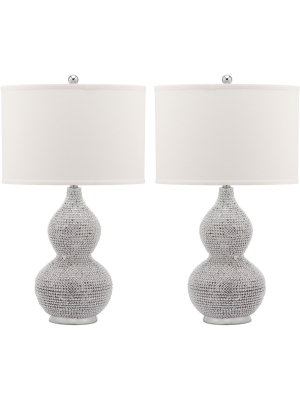 Nicole Bead Base Lamp (set Of 2) - Safavieh